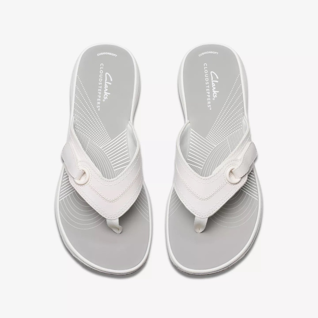 Clarks Women's Cloudsteppers Comfort Snowy White
